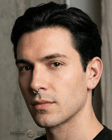 Rise + Shine – Ombré Gemstone Arc – 14K Gold Clicker Ring - piercing - zone.com