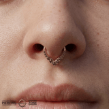 Rise + Shine – Smoky Quartz – 14K Gold Clicker Ring - piercing - zone.com