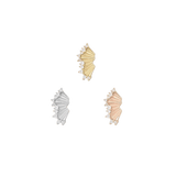 Risk Taker CZ - 14K Gold Gem Threadless End - piercing - zone.com