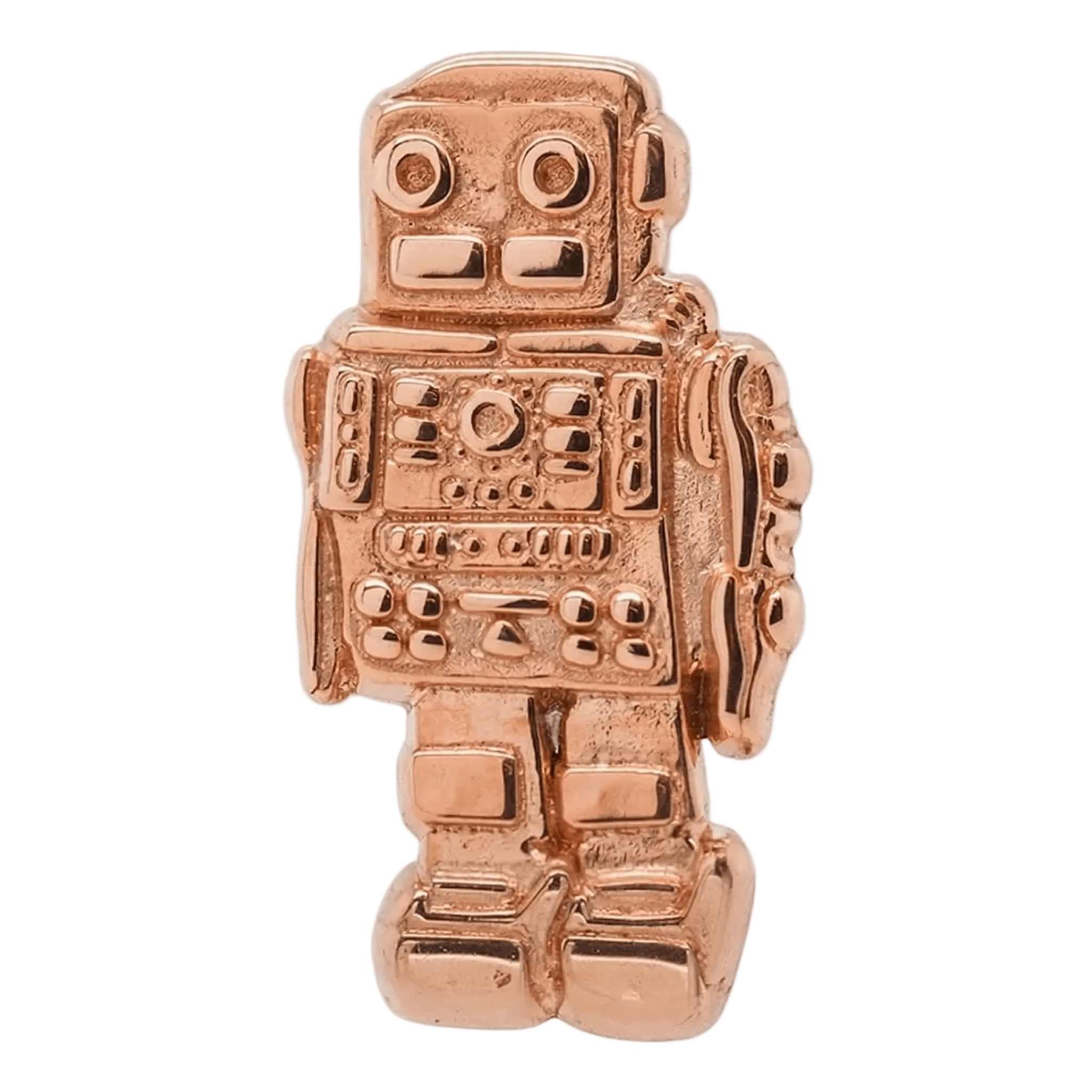 Robot – 14K Gold Threadless/Threaded End - piercing - zone.com