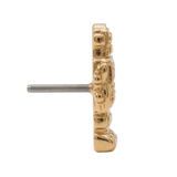 Robot – 14K Gold Threadless/Threaded End - piercing - zone.com