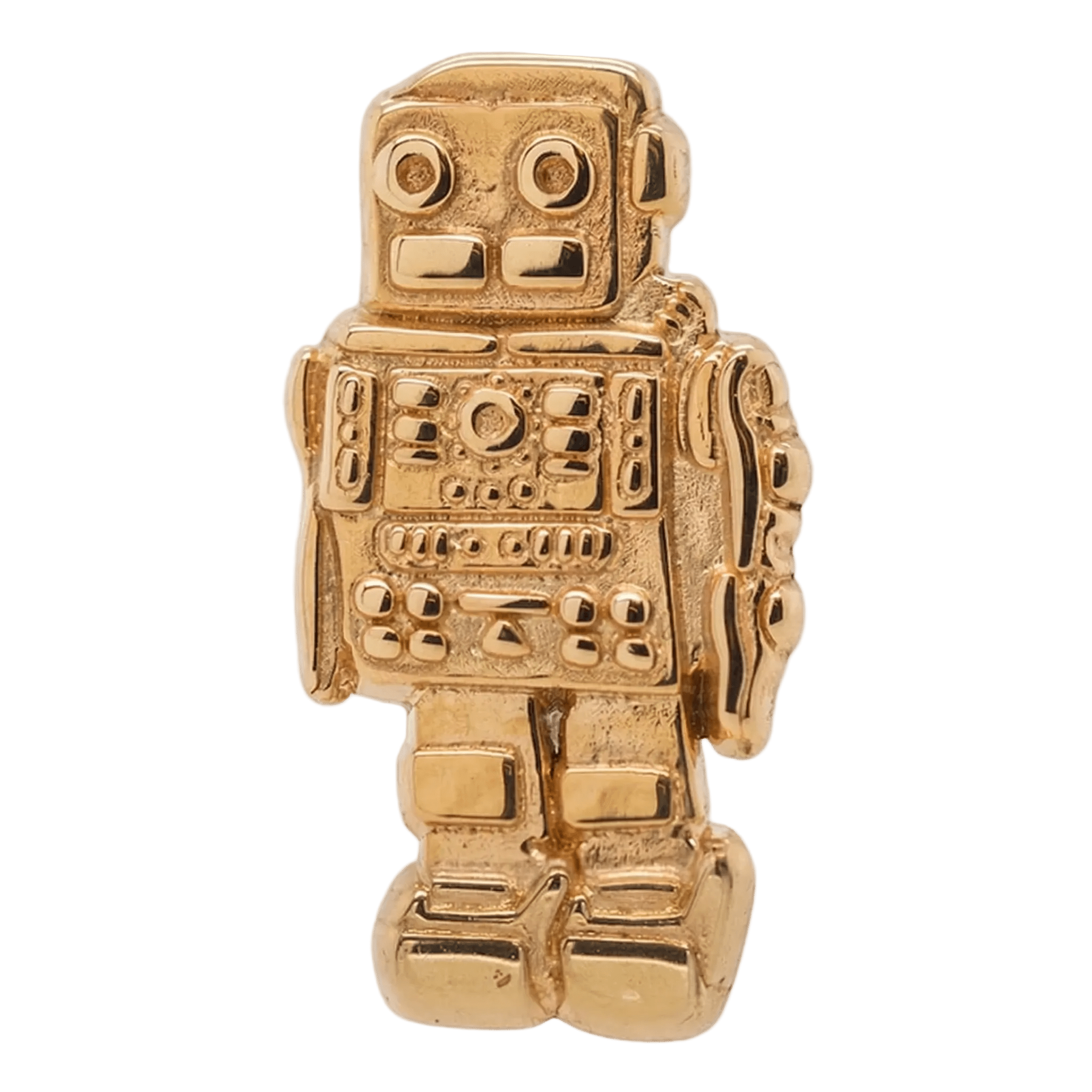 Robot – 14K Gold Threadless/Threaded End - piercing - zone.com