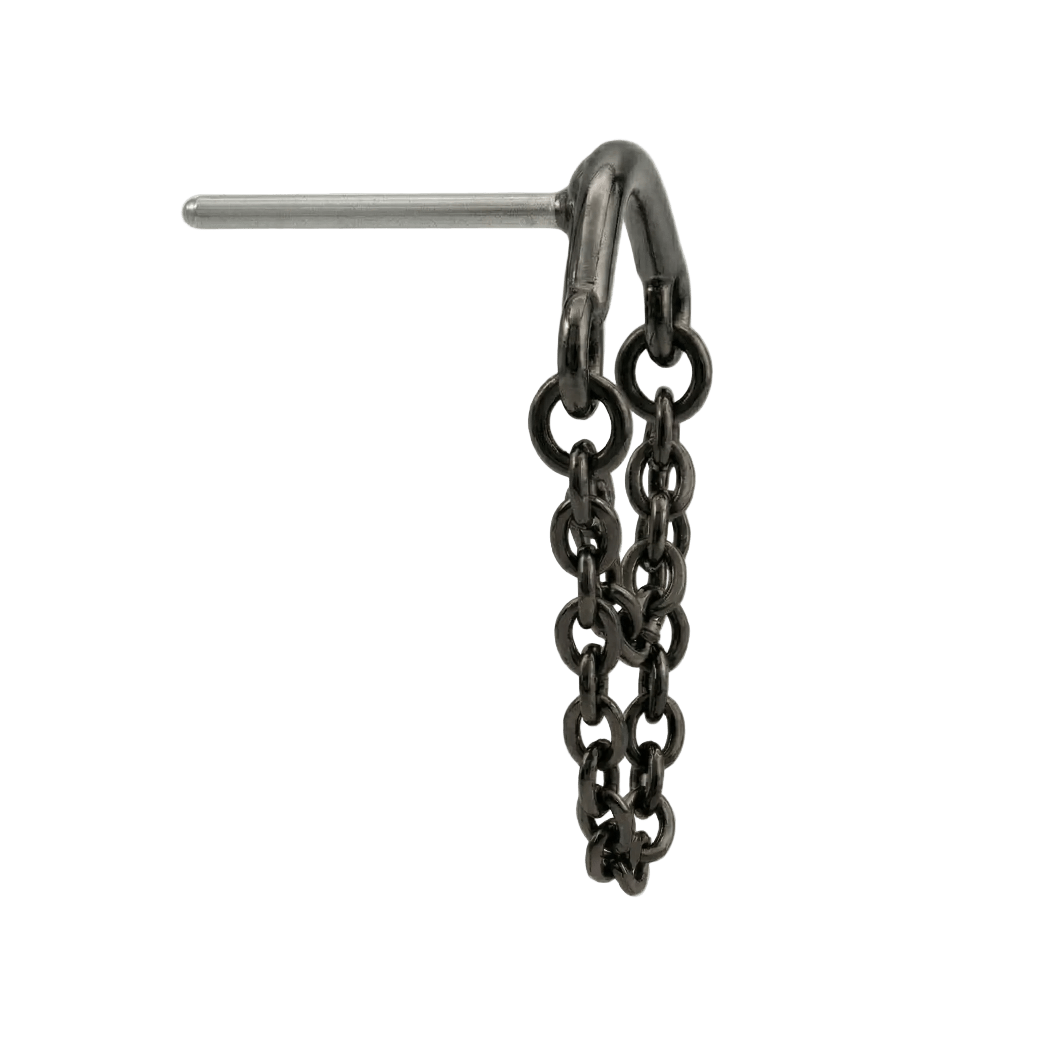 Rolo Bar - 14K Gold Threadless/Threaded End - piercing - zone.com