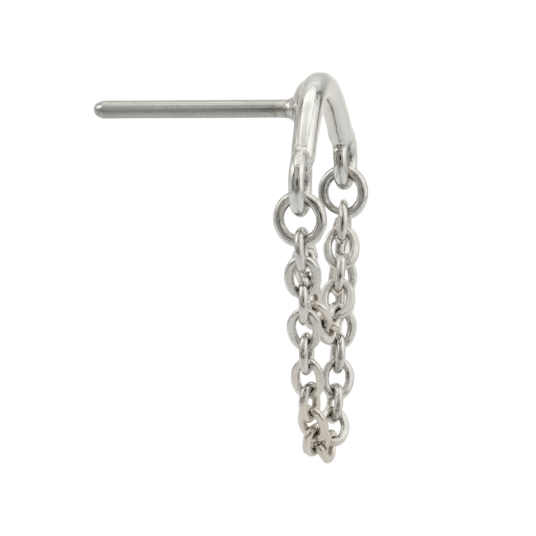 Rolo Bar - 14K Gold Threadless/Threaded End - piercing - zone.com