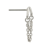 Rolo Bar - 14K Gold Threadless/Threaded End - piercing - zone.com