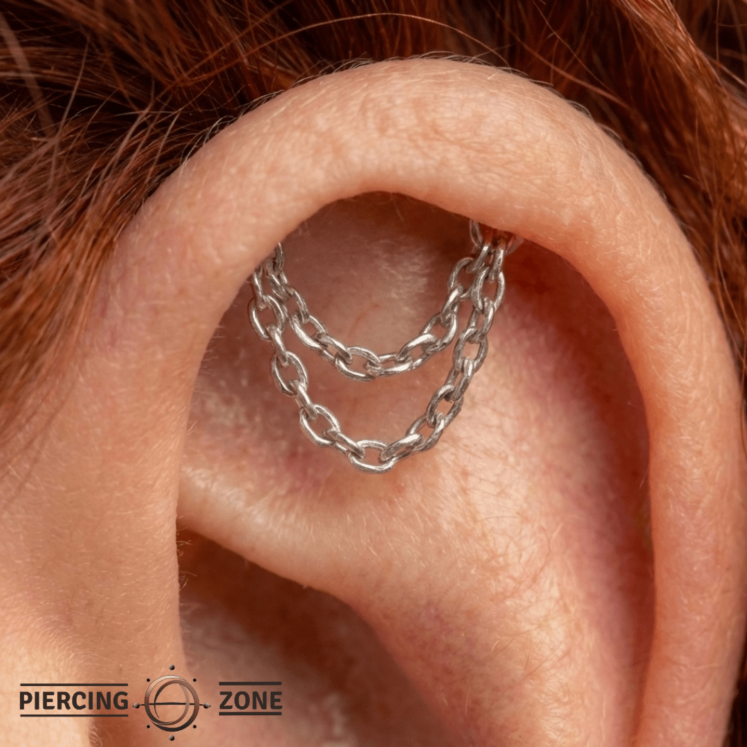 Rolo Bar - 14K Gold Threadless/Threaded End - piercing - zone.com