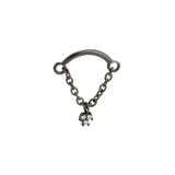 Rolo Bar with 3-Stone Cluster - 14K Gold Threadless/Threaded