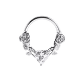 Romance Seamless Ring – 14K Gold Heart-Cut Gem Ring - piercing-zone.com