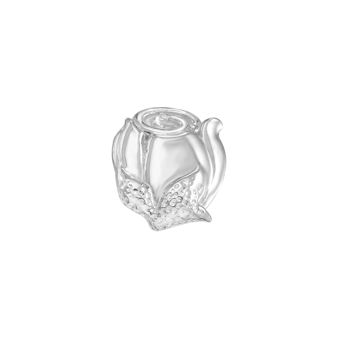 RoseBud – 14K/18K Gold Sculpted Floral Threadless End - piercing - zone.com