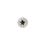 Rosebud Pin - 14K Gold Gem Threadless End - piercing - zone.com