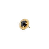 Rosebud Pin - 14K Gold Gem Threadless End - piercing - zone.com