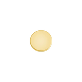 Round Disc – Solid 14K Gold Flat Back End - piercing - zone.com