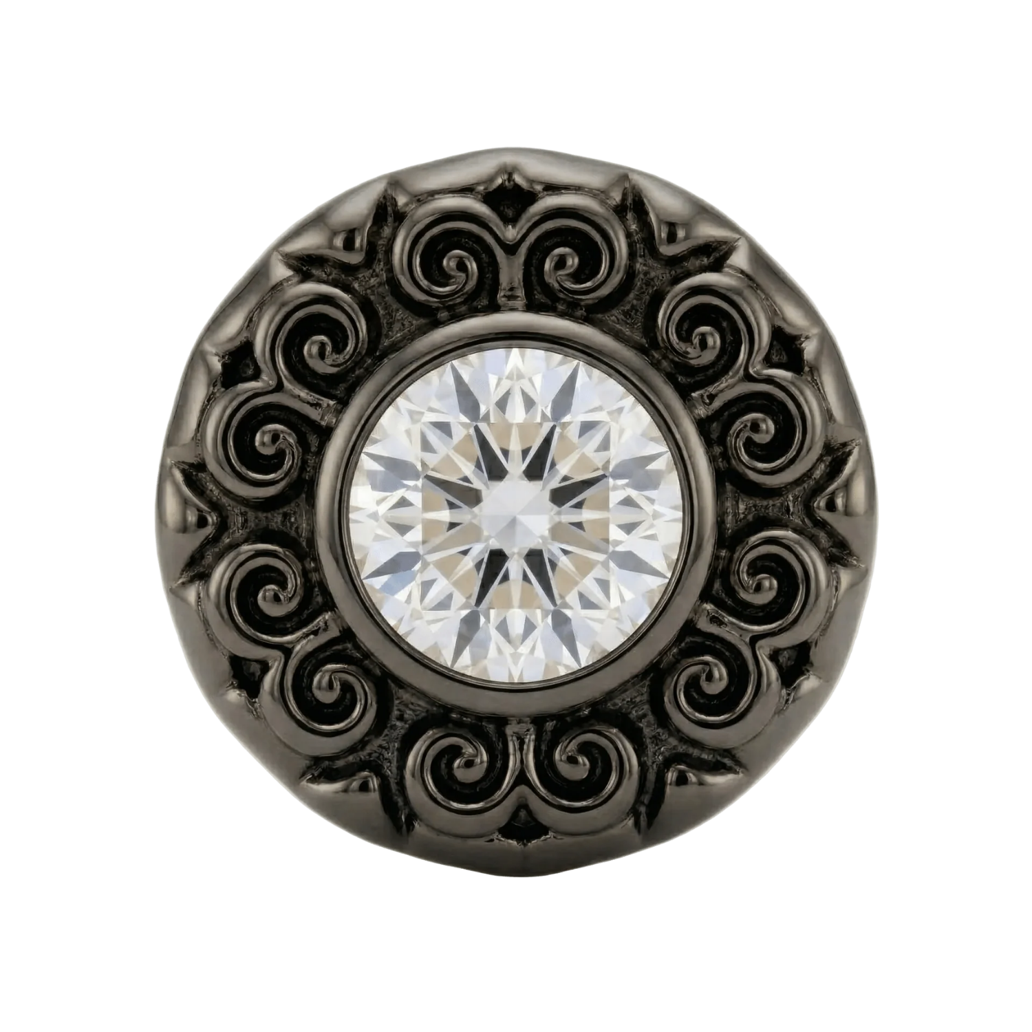 Round Elegance - 14K Gold Threadless/Threaded