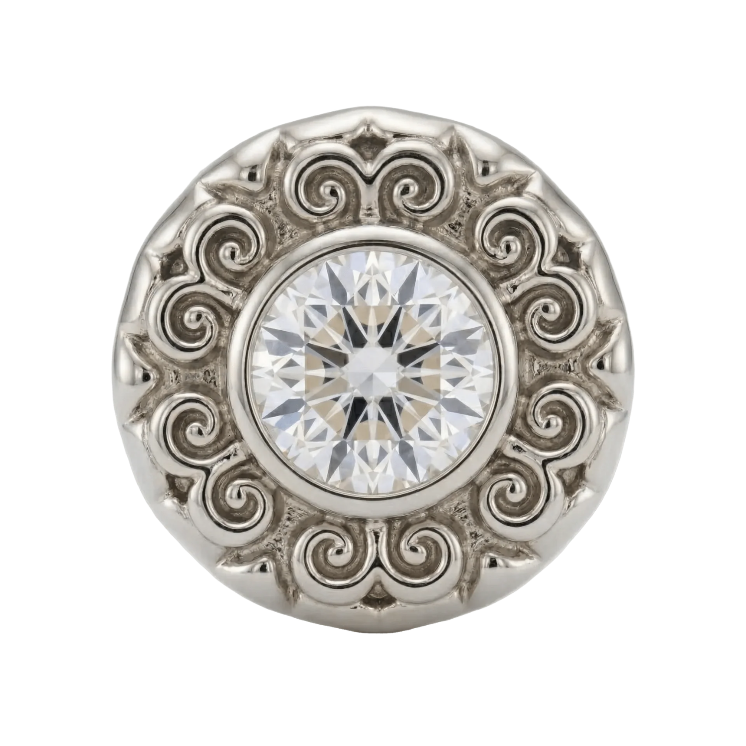 Round Elegance - 14K Gold Threadless/Threaded