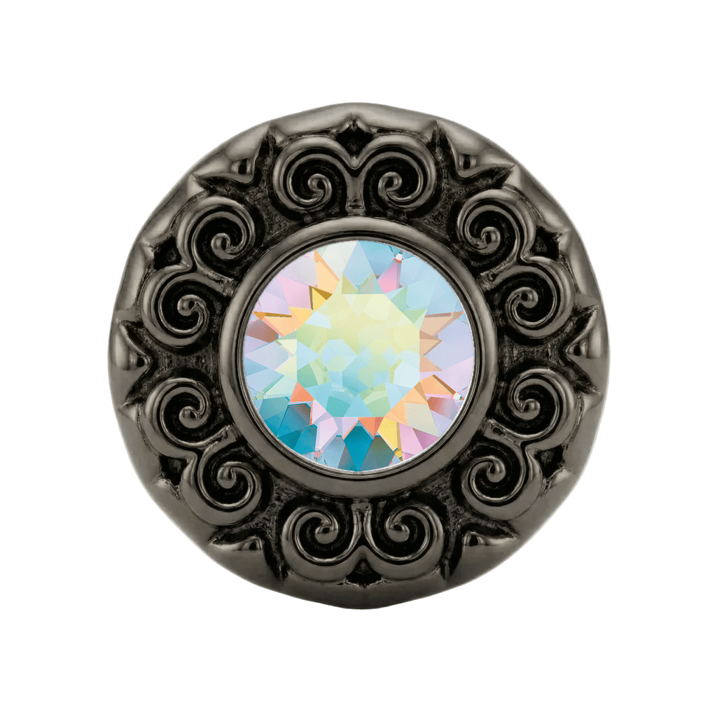 Round Elegance - 14K Gold Threadless/Threaded - piercing-zone.com