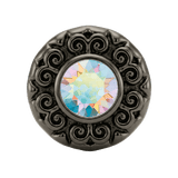 Round Elegance - 14K Gold Threadless/Threaded - piercing-zone.com