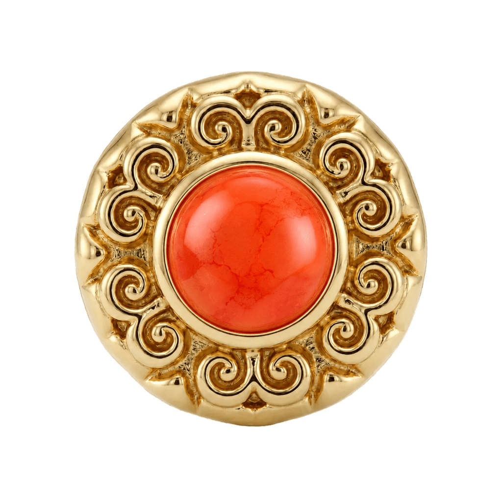 Round Elegance - 14K Gold Threadless/Threaded - piercing-zone.com