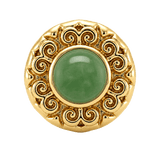 Round Elegance - 14K Gold Threadless/Threaded - piercing-zone.com