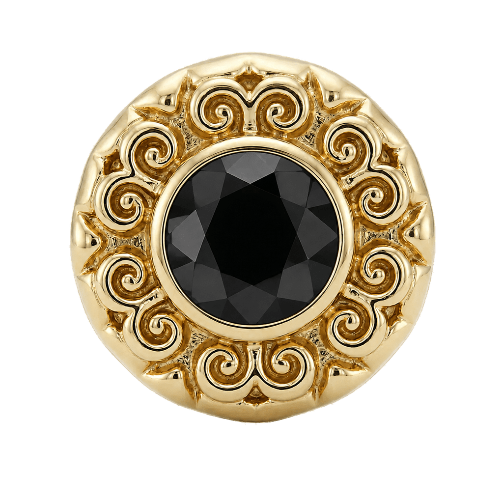 Round Elegance - 14K Gold Threadless/Threaded - piercing-zone.com