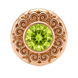 Round Elegance - 14K Gold Threadless/Threaded - piercing-zone.com