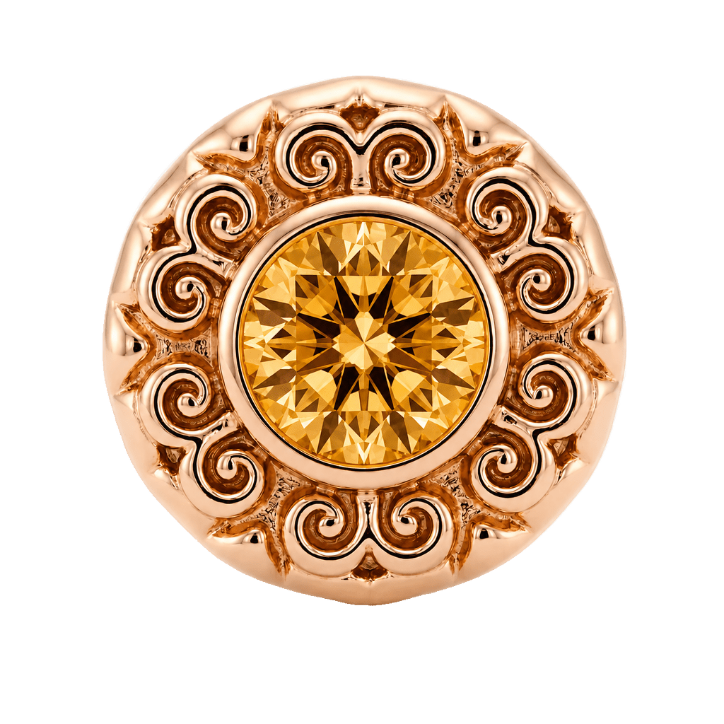 Round Elegance - 14K Gold Threadless/Threaded - piercing-zone.com