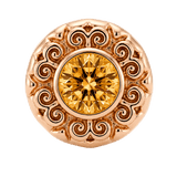 Round Elegance - 14K Gold Threadless/Threaded - piercing-zone.com