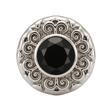Round Elegance - 14K Gold Threadless/Threaded - piercing-zone.com