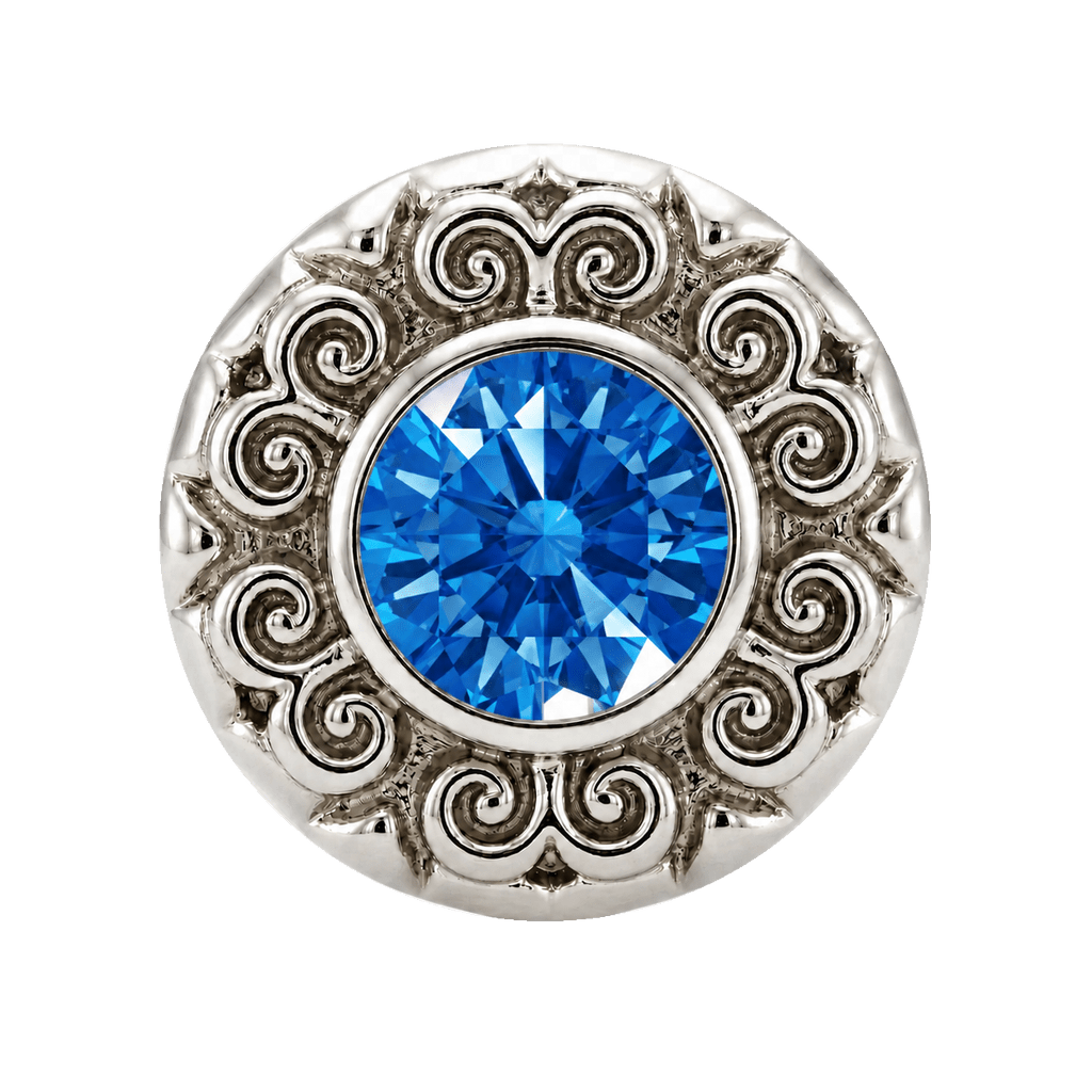Round Elegance - 14K Gold Threadless/Threaded - piercing-zone.com