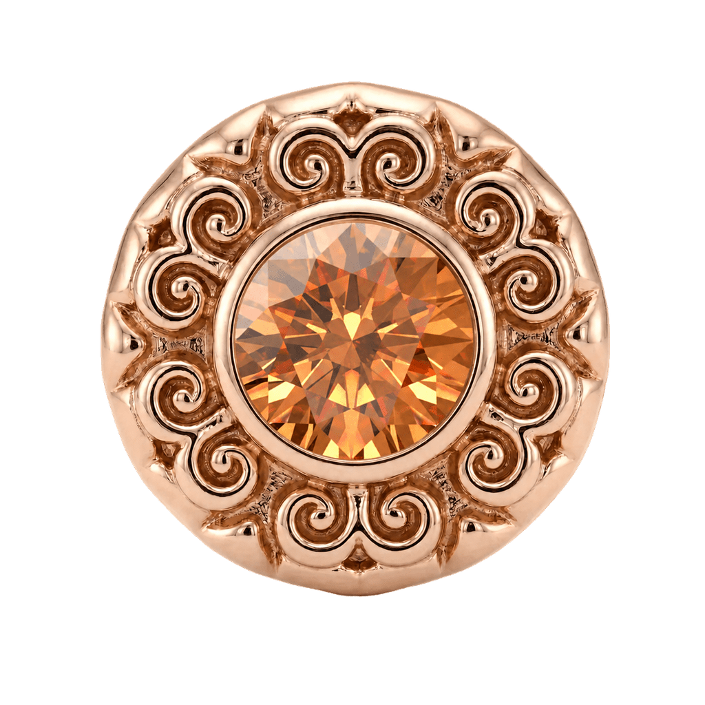 Round Elegance - 14K Gold Threadless/Threaded - piercing-zone.com