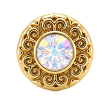 Round Elegance - 14K Gold Threadless/Threaded - piercing-zone.com