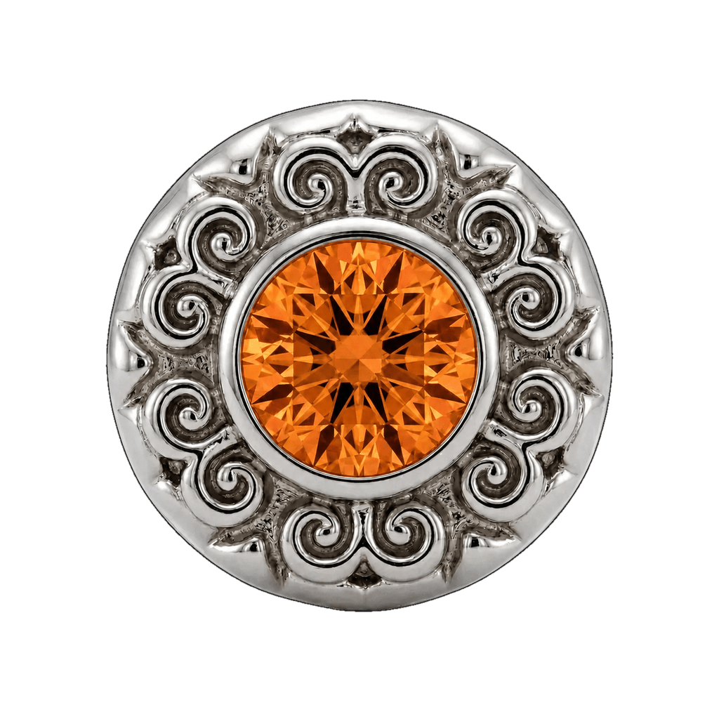 Round Elegance - 14K Gold Threadless/Threaded - piercing-zone.com