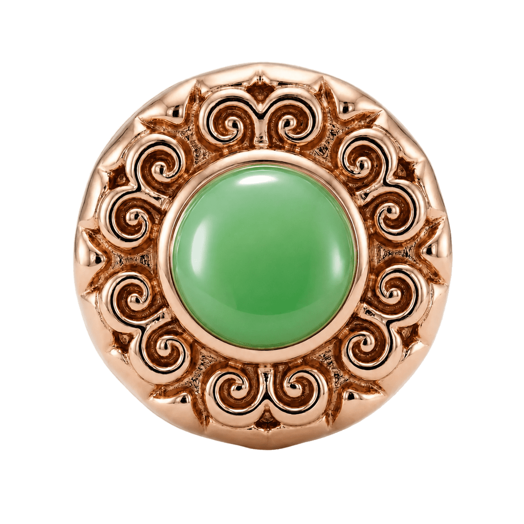 Round Elegance - 14K Gold Threadless/Threaded - piercing-zone.com