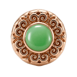 Round Elegance - 14K Gold Threadless/Threaded - piercing-zone.com