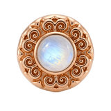 Round Elegance - 14K Gold Threadless/Threaded - piercing-zone.com