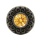 Round Elegance - 14K Gold Threadless/Threaded - piercing-zone.com