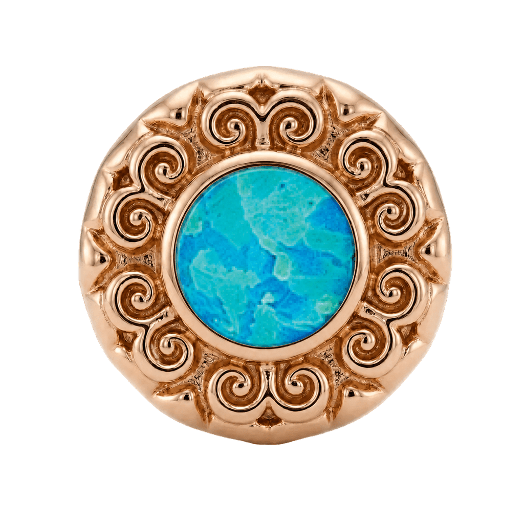 Round Elegance - 14K Gold Threadless/Threaded - piercing-zone.com
