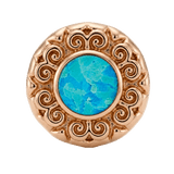 Round Elegance - 14K Gold Threadless/Threaded - piercing-zone.com