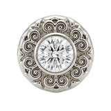 Round Elegance - 14K Gold Threadless/Threaded - piercing-zone.com