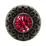 Round Elegance - 14K Gold Threadless/Threaded - piercing-zone.com