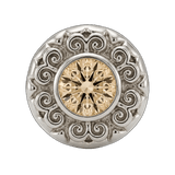 Round Elegance - 14K Gold Threadless/Threaded - piercing-zone.com