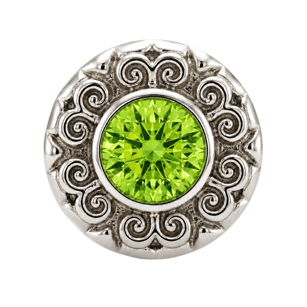 Round Elegance - 14K Gold Threadless/Threaded - piercing-zone.com