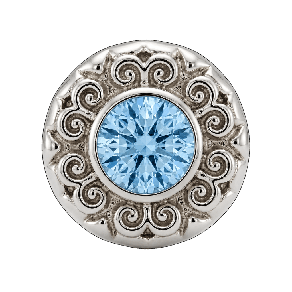 Round Elegance - 14K Gold Threadless/Threaded - piercing-zone.com
