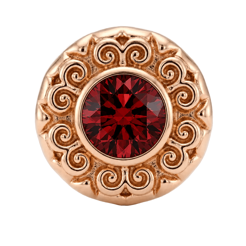 Round Elegance - 14K Gold Threadless/Threaded - piercing-zone.com