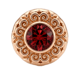 Round Elegance - 14K Gold Threadless/Threaded - piercing-zone.com