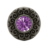Round Elegance - 14K Gold Threadless/Threaded - piercing-zone.com