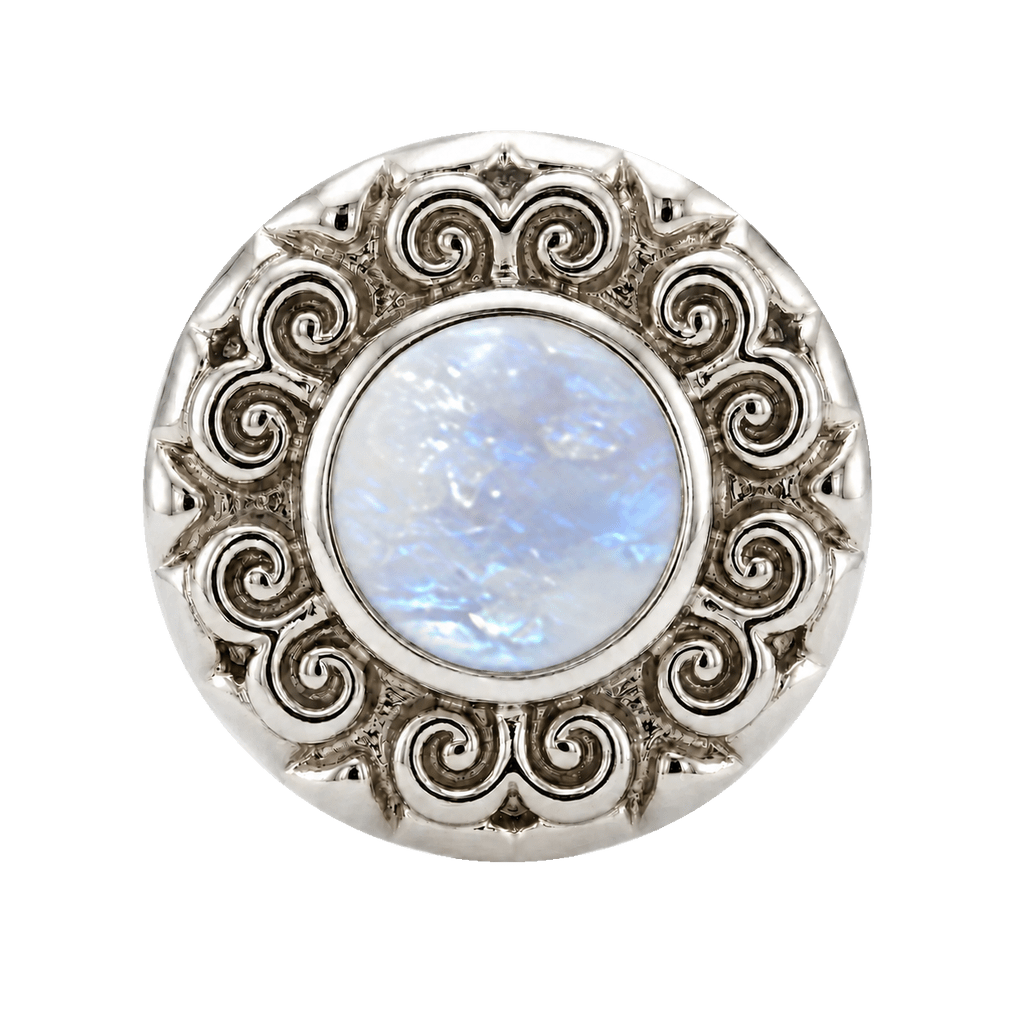 Round Elegance - 14K Gold Threadless/Threaded - piercing-zone.com