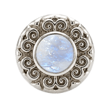 Round Elegance - 14K Gold Threadless/Threaded - piercing-zone.com
