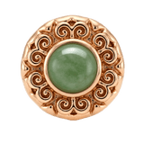Round Elegance - 14K Gold Threadless/Threaded - piercing-zone.com