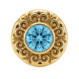 Round Elegance - 14K Gold Threadless/Threaded - piercing-zone.com