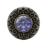Round Elegance - 14K Gold Threadless/Threaded - piercing-zone.com